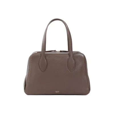 Khaite Maeve Zipped Medium Handbag In Brown