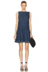 Khaite Mags Denim Mini Dress In Stinson