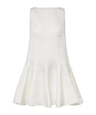 Khaite Mags Silk Minidress In White