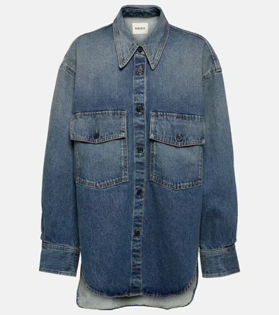 Khaite Mahmet Denim Shirt In Light Wash