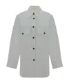 Khaite Mahmet Denim Shirt In Gray