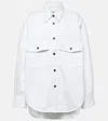 Khaite Womens White Mahmet Relaxed-fit Denim Shirt In White