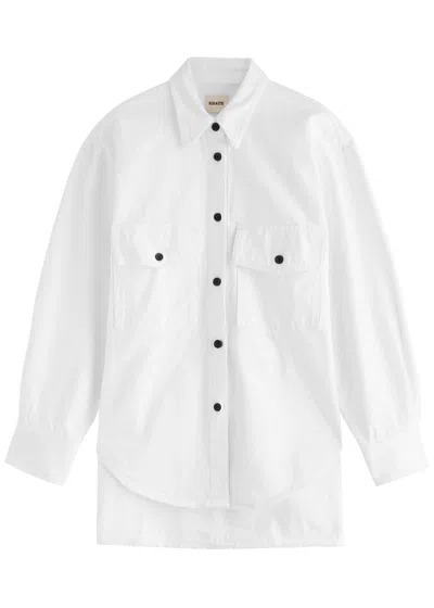 Khaite Mahmet Denim Shirt In White