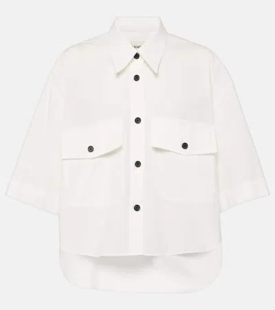 Khaite Mahsha Cotton Shirt In White