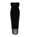 Khaite Malik Sleeveless Midi Dress In Black