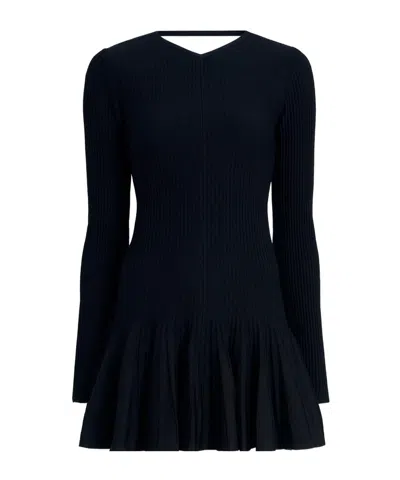 Khaite Mamie Backless Dress In Blue