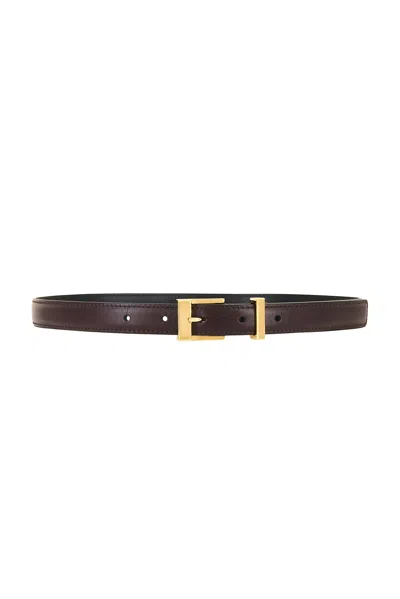 Khaite Manhattan 20mm Belt In Burgundy