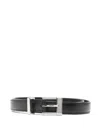 Khaite Manhattan Leather Belt In Black