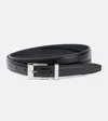 Khaite Manhattan Leather Belt In Black