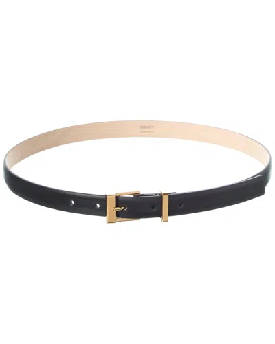 Khaite Manhattan Leather Belt In Black