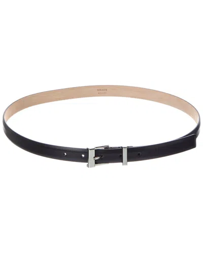 Khaite Manhattan Leather Belt In Black