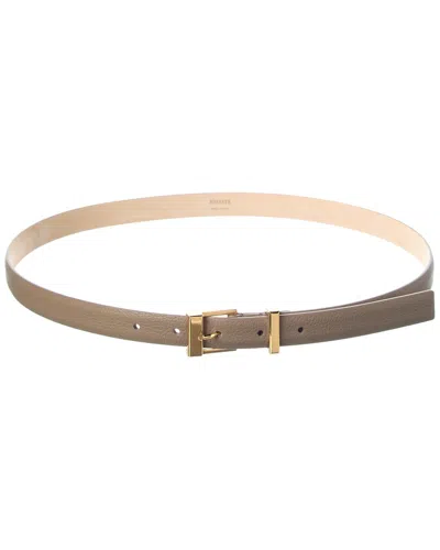 Khaite Manhattan Leather Belt In Pink