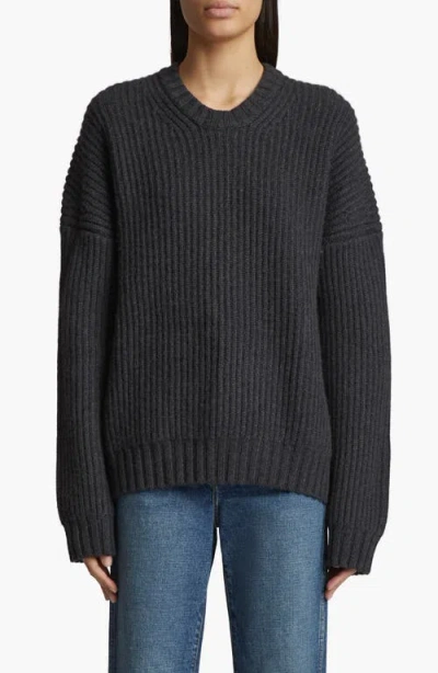 KHAITE KHAITE MANUELA CASHMERE RIB CREWNECK SWEATER