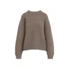 Khaite Brown Barley Wool Manuela Sweater