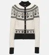 Khaite Marc Jacquard Cashmere-blend Cardigan In Multicoloured
