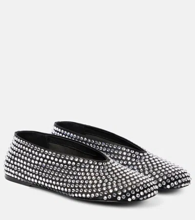 Khaite Marcy Embellished Ballet Flats In Black