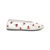 Khaite Marcy Flat Ballerinas In White