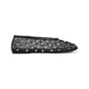 Khaite Marcy Crystal-embellished Mesh Flats In Black