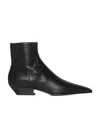 Khaite The Marfa Leather Ankle Boots In Black
