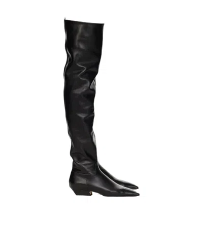 Khaite Marfa Boots In Black