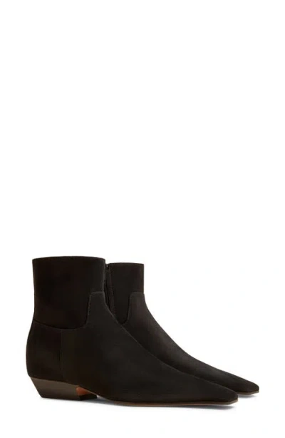 Khaite Marfa Classic Flat Bootie In Black