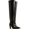 Khaite Marfa Classic Thigh High Boot In Black