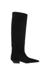 Khaite Marfa Suede Knee-high Boots In Black