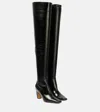 Khaite Overknee-stiefel Marfa Aus Leder In Black