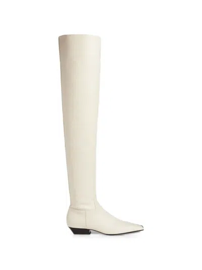 Khaite Marfa Over-the-knee Boots In White