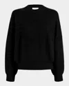 Khaite Margaux Cashmere Crewneck Sweater In Black