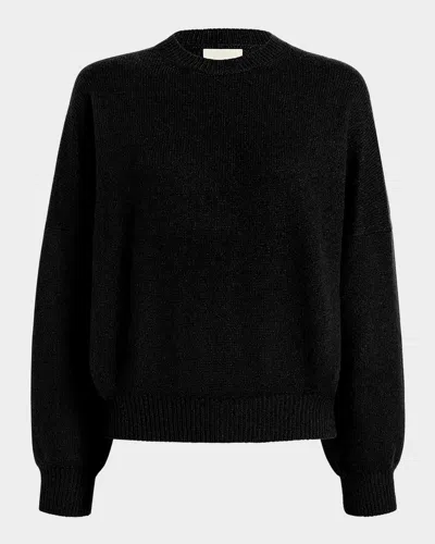 Khaite Margaux Cashmere Crewneck Sweater In Black