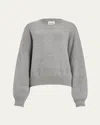 Khaite Margaux Cashmere Crewneck Sweater In Fog