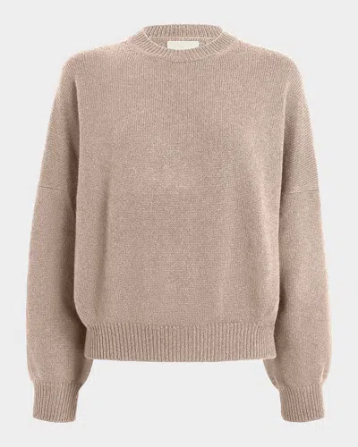 Khaite Margaux Cashmere Crewneck Sweater In Neutral