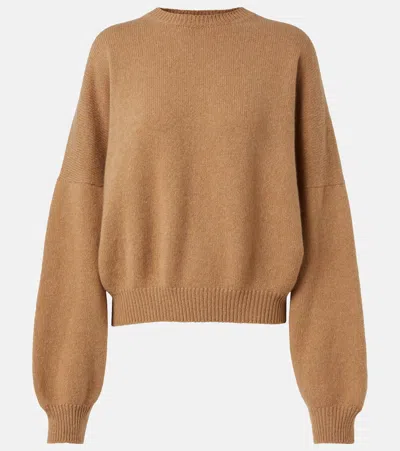Khaite Margaux Cashmere Sweater In Brown