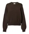 Khaite Margaux Cashmere Crewneck Sweater In Brown