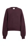 Khaite Margaux Cashmere Sweater In Burgundy