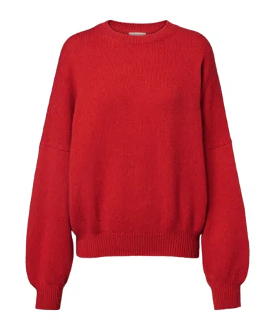 Khaite Margaux Cashmere Sweater In Red
