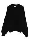Khaite Margaux Long-sleeve Sweater In Black