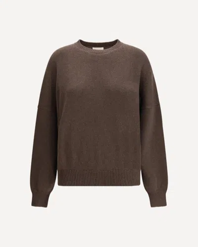 Khaite Margaux Oversized Sweater In Brown