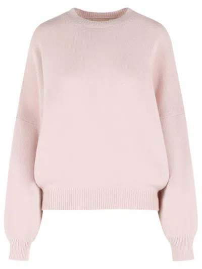 Khaite 'margaux' Pink Cashmere Sweater
