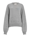 Khaite Margaux Cashmere Crewneck Sweater In Gray