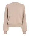 Khaite Margaux Cashmere Crewneck Sweater In Neutral