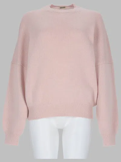 Khaite Margaux Sweater In Pink