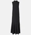 Khaite Margo Wool Maxi Dress In Black