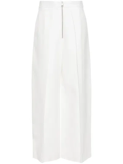 Khaite Tief Sitzende Marine Hose In White