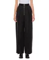 Khaite The Marine Wide-leg Trousers In Black Fabric In Black