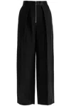 Khaite Marine Pleated Pants With In Black