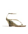 Khaite Marion 75mm Sandals In Nude