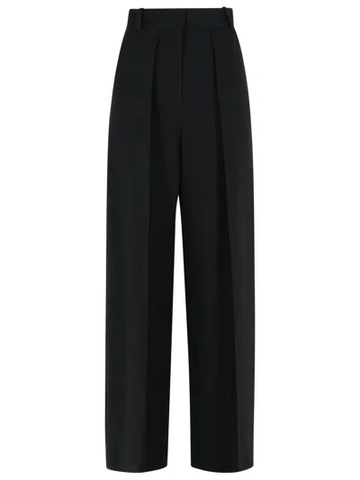 Khaite Maris Black Polyester Blend Pants