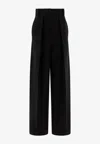 Khaite Satin Maris Tailored Trousers